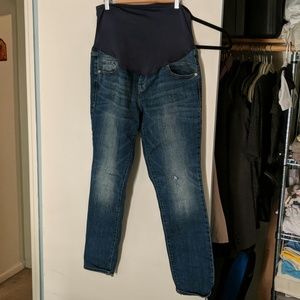 Maternity Distressed Skinny Jeans